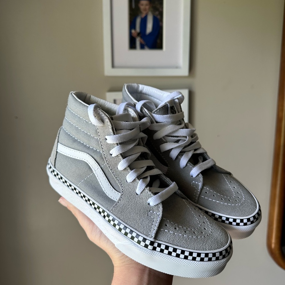 Brand New Vans Gray High-Top Sneakers